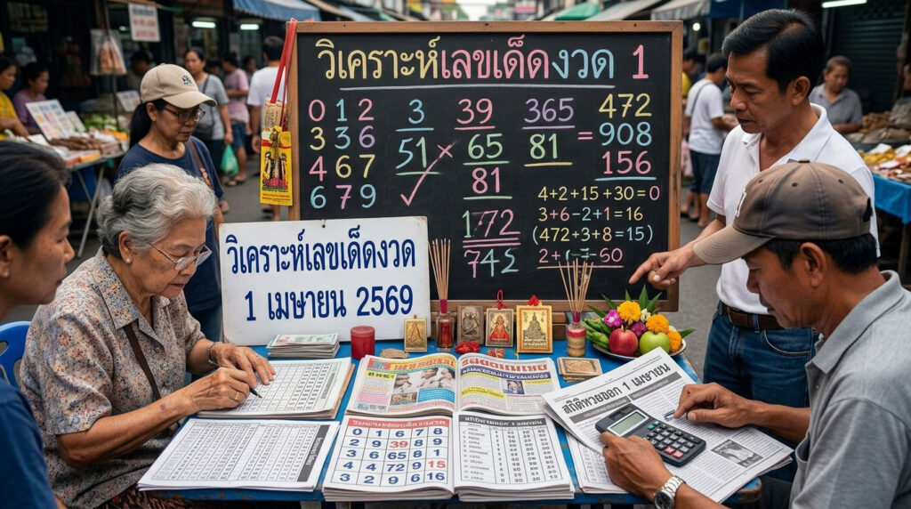 วิเคราะห์เลขเด็ดวันที่ 1 เมษายน 2569